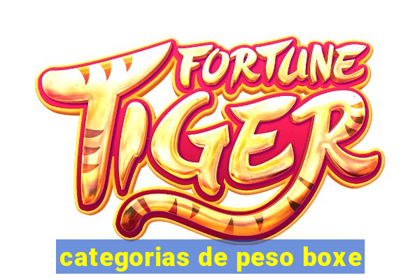 categorias de peso boxe